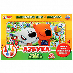 4690590182659 НАСТОЛЬНАЯ ИГРА-ХОДИЛКА "УМНЫЕ ИГРЫ" АЗБУКА. МИМИШКИ В КОР.