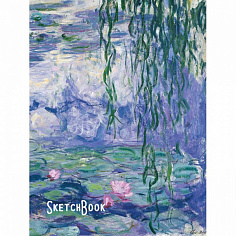 СКЕТЧБУК А5. Клод Моне. ВОДЯНЫЕ ЛИЛИИ (выб.лак)