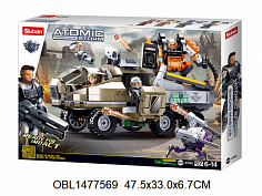 M38-B1062 Конструктор Sluban машина+робот с фигурками, 599дет.