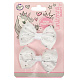 миниатюра HAIRCLIPS-ML-B3-RU Аксессуары д/девочек бант на заколке белый 2 шт МИЛАЯ ЛЕДИ уп-10наб
