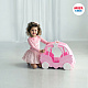 миниатюра МТ 71320 Игрушка детская кровать из коллекции "Shining Crown". Цвет розовое облако