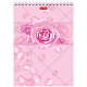 миниатюра Блокнот ХАТБЕР А5 96 л. клетка "ROSE" тонир.розовый, гребень (071137) (96Б5лВ1гр) (4/48)