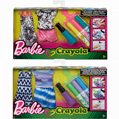 Barbie FPW12 "Кукла + Crayola сделай моду сам"