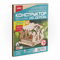 LORI Фн-007 Конструктор из дерева.Кормушка для птиц. Набор №2