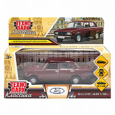 2105-12-GT Машина металл LADA ваз-2105 1997 12 cm, двери, багаж, инерц., кор. Технопарк