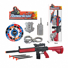 YH7800-12A Набор с автоматом для стрельбы присосками Полицейский: M24 45см (стрелы с присосками, миш