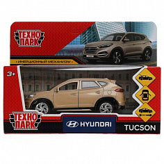 TUCSON-12-BG Машина металл HYUNDAI TUCSON длина 12 см, двери, багаж., инер, бежевый, кор. Технопарк