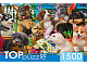 миниатюра ХТП1500-1588 TOPpuzzle. ПАЗЛЫ 1500 элементов. ХТП1500-1588 Компания щенков в саду