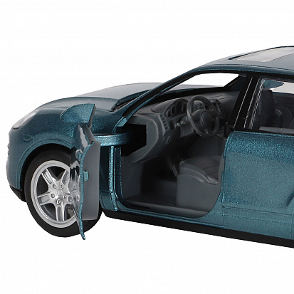 Фото 1251290JB ТМ "Автопанорама" Машинка металл. 1:32 Porsche Cayenne S, голубой, инерция, свет, звук, 