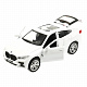 миниатюра X6-12-WH Машина металл BMW X6 длина 12 см, двери, багаж, инер, белый, кор. Технопарк