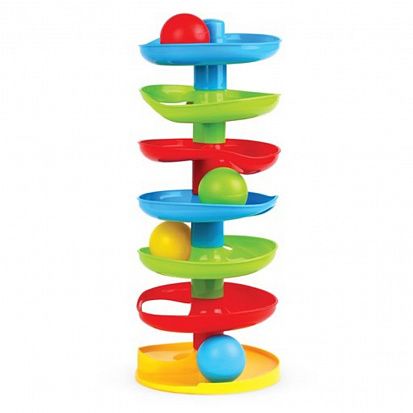 Фото 644517 Разв. игрушка на развитие коордианцаии "Башня", высота 37 см, 4 шарика