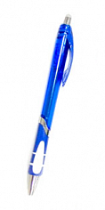 6954010281635 Ручка шариковая автоматическая BASIR,0,8мм, цв. корпус, пиши-стирай, ассорти, синяя (1
