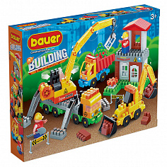 КБ 661-Б Конструктор Бауер "Стройка" набор строительная площадка 