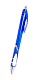 миниатюра 6954010281635 Ручка шариковая автоматическая BASIR,0,8мм, цв. корпус, пиши-стирай, ассорти, синяя (1
