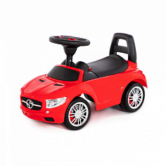 ПОЛЕ84460 Каталка-автомобиль "SuperCar" №1 со звуковым сигналом (красная)