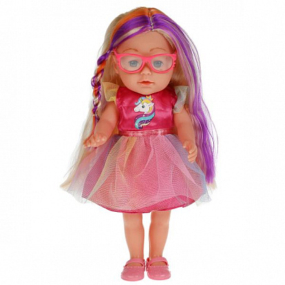 Фото Y35SBB-WST-42093 Кукла озвученная АБВГДЙКА песня Полина 35см, в комплекте тату, очки, 9 акс КАРАПУЗ