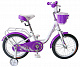 миниатюра Велосипед Tech Team Firebird 16" бело-фиолетовый (сталь)