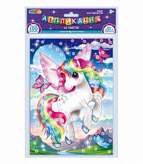 SEQPACK-112307 Аппликация из пайеток в пакете 17*23 см единорог МУЛЬТИ АРТ