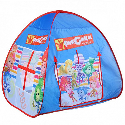 Фото GFA-TONFIX01-R Детская игровая палатка "играем вместе" "фиксики" с тоннелем в сумке