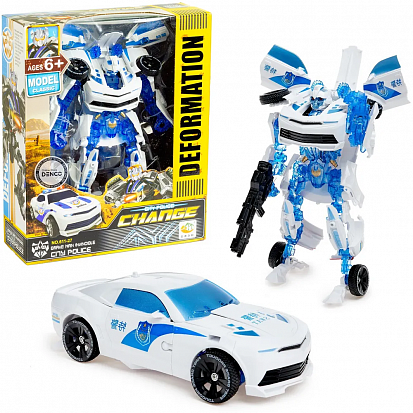 Л611-27 Робот-Трансформер Полицейская машина. 27.6х9.6х 33.2 см. (12/24)611-27 фото  в Симферополе купить