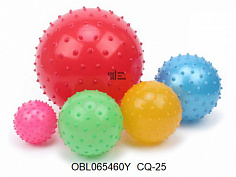 CQ-25 мяч пластизоль ежик 14 см 5 цветов цена за 1 шт