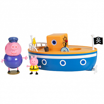 Фото 37224 Свинка Пеппа.Игр. наб. для ванны "Корабль дедушки Пеппы".TM Peppa Pig