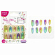 миниатюра 1toy Т21078 Lukky Нэйл-Арт наб. #30 Glossy Rainbow 10 наклад.ногтей на клеевой основе,14-25 лет,кор.