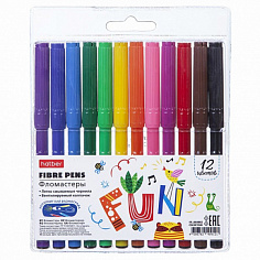 Х-FP_069862 Фломастеры 12цв. COLOR TOUR в блистере с европодвесом "Hatber"