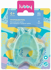 LUBBY28392 Прорезыватель с водой, заяц, от 4 мес., EVA, вода