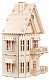 миниатюра Д-001 Сборная деревянная модель Домик для кукол 182дет.