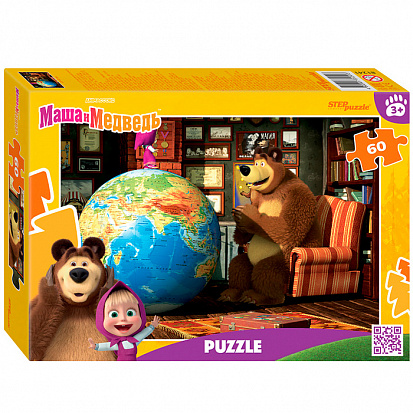 Фото товара 81241 Пазл 60 Маша и Медведь 81241 Степ /48/