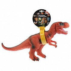 ZY872426-IC Игрушка пластизоль динозавр тиранозавр 49*15*25,5 см, хэнтэг, звук ИГРАЕМ ВМЕСТЕ