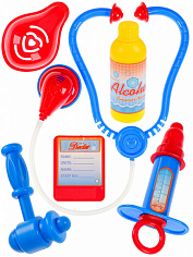 1596222 Набор доктора в блистере ( 6 предметов) "ИГРАЕМ В ДОКТОРА-4" (31х21см) (Арт.1596222)