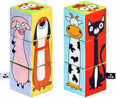 М101 Игрушка кубики (Домашние животные)