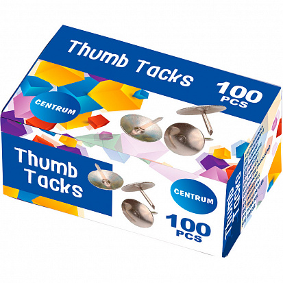 Ц-80130 Кнопки металлические (100шт)карт.упак Centrum фото