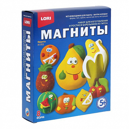 Фото товара LORI М-005 Фигурки на магнитах "Фрукты"