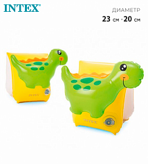 56664EU Нарукавники для плавания "Динозавр", 23 х 20 см, от 3 до 6 лет, 56664EU INTEX