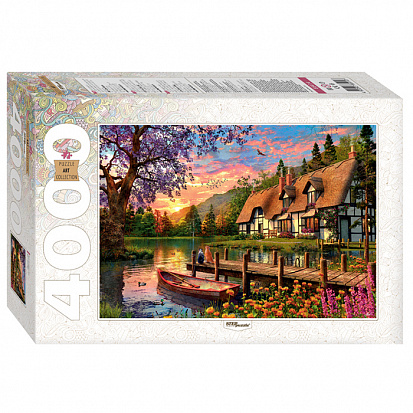 Фото товара 85414 Пазлы 4000 Закат на озере в лесу