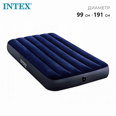 64757 Матрас надувной Classic Downy Fiber-Tech, 99 x 191 x 25 см, 64757 INTEX