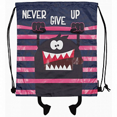 Мешок для обуви deVENTE "NEVER GIVE UP", 35х40см, 1 отделение (7040063)