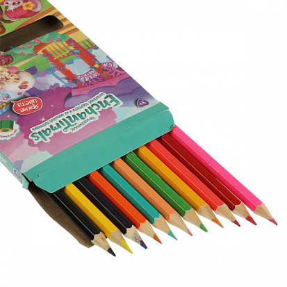 Фото CPD12-66908-ENCH Цветные карандаши ЭНЧАНТИМАЛС двусторонние, 24цв (12 шт.) Умка
