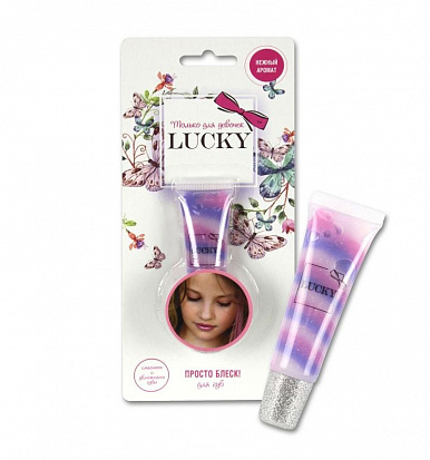 Фото товара Lukky Т11945 блеск для губ, гранатовый десерт, на блистере 