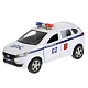 миниатюра XRAY-12POL-WH Машина металл "lada xray полиция" 12см, открыв. двери, инерц., белый в кор. Технопарк