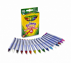Crayola 52-3716 Восковые мелки с блестками 16шт.