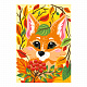 миниатюра Ркн-063 Картина по номерам для малышей "Осенняя лисичка"