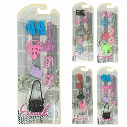 Фото товара 200099668 Набор аксессуаров для кукол, в компл. предм. 7-9шт. в ассорт., блистер