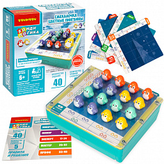 ВВ5678 Логическая игра Bondibon "СМЕКАЛОЧКА. ЦВЕТНЫЕ ПИНГВИНЫ"