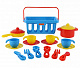 миниатюра ПОЛЕ42651 Набор детской посуды "TOP chef" с корзинкой №2 на 4 персоны (в сеточке)