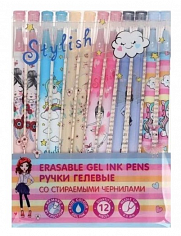 М-5474B-70 Ручка пиши-стирай гель STYLISH, СИНЯЯ