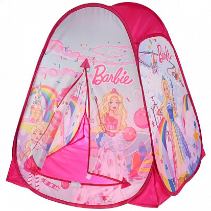 Фото GFA-BRB01-R Палатка детская игровая БАРБИ 81х90х81см, в сумке ИГРАЕМ ВМЕСТЕ